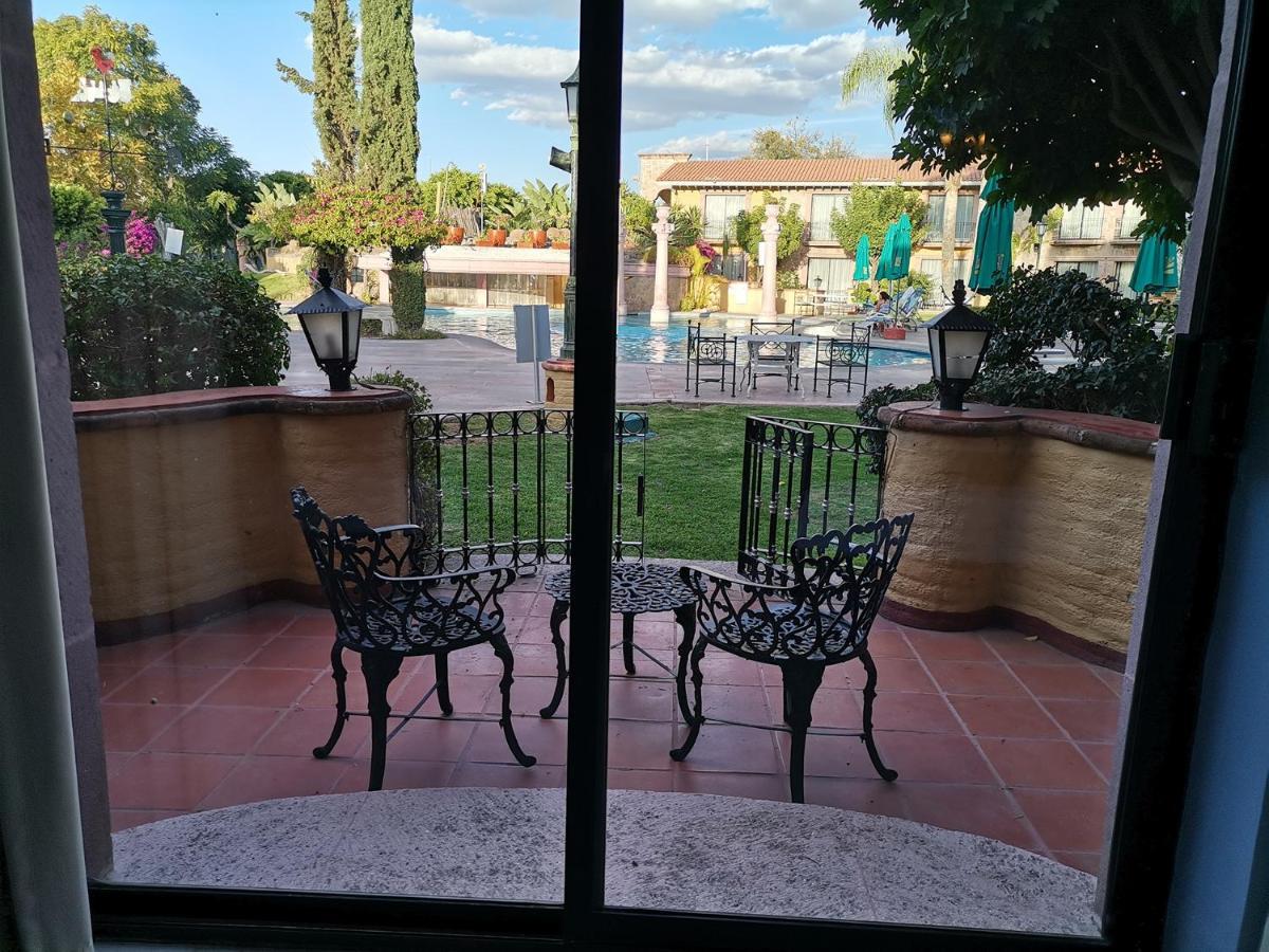 Gran Hotel Hacienda De La Noria Aguascalientes Exterior foto View of the hotel's pool area